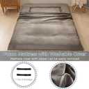 MAXYOYO 6" Extra Thick Japanese Floor Mattress Futon Mattress, Foldable Tatami Pad for Adults, Roll Up Floor Mat for Living Room Guest Room RV, Dark Grey, Full