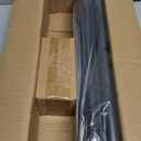 Industrial Curtain Rods for Windows 66 to 120 Inches, Blackout Wrap Around Curtain Rod, for Indoor and Outdoor, 7/8 Inch Diameter, 95 to 150 Inches, Black