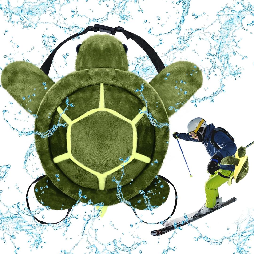 Shappy Turtle Butt Pads for Snowboarding 28 Inch Cute Waterproof Hip Butt Pad Turtle Protective Gear for Skiing Padded Skating Pads Hip Protection for Kids Adults