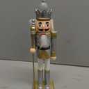 PRETYZOOM Nutcracker Doll Soldier Toy Christmas Decoration Wooden Nutcracker Puppet Figurine Holiday Desktop Decor 12 Inch Walnut Soldier Ornament