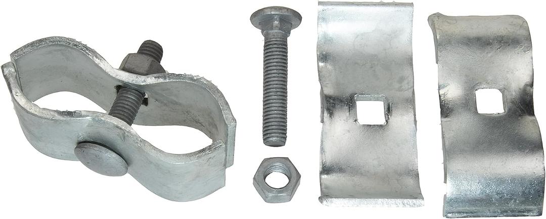 10 Set Chain Link Fence Panel Clamps 1-3/8" Dog Kennel Panel Clamp for Round Pipe Panel Frame