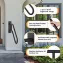 Heavy Duty Black Metal Railing for Outdoor 1-3 Steps, Outside U-Shaped Hand Rails for Seniors, Garage, Front Porch, Garden Steps Rails, Safety Grab Bars for Kids, Pregnant, Elderly or Handicap