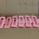 6 Sets Baby Shower Prizes for Game Winners Wedding Bridal Shower Gifts Glass Cans Headband Hair Tie Candles Hair Clips for Baby Wedding Bridal Shower Game Prizes Favors (Pink)