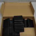 Geelin 4 Pcs Pet Gate Support Feet Freestanding Dog Gates Stabilizer Feet Plastic Triangle Reinforcement Fitting Dog Panel for Configurable Isolation Fence Free Standing Pet Gate Fence, Black