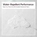 White Waffle Shower Curtain, Waffle Weave Striped Shower Curtain Hotel Luxury White Fabric Shower Curtains for Bathroom