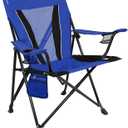Kijaro Dual Lock Portable Camping Chairs - Enjoy the Outdoors with a Versatile Folding Chair, Sports Chair, Outdoor Chair & Lawn Chair - Dual Lock Feature Locks Position - Maldives Blue