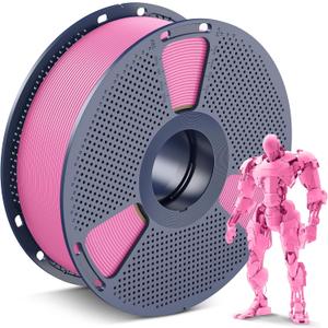 SUNLU PLA 3D Printer Filament PLA Filament 1.75mm, Neatly Wound 3D Printing Filament 1.75mm, Dimensional Accuracy +/- 0.02 mm, Fit Most FDM 3D Printers, 1kg Spool (2.2lbs), Pink