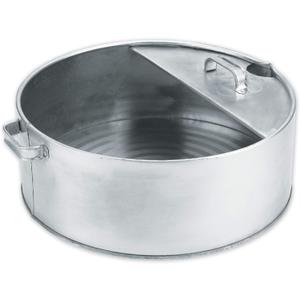 LUMAX LX-1710 Silver 6 Gallon Galvanized Drain Pan. Heavy Duty Construction for Rugged Use. The Bright Zinc Galvanized, Corrosion-Resistant Finish Prevents Corrosion
