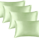 BEDELITE Satin Pillowcase for Hair and Skin, Super Soft Similar to Silk Pillow Cases 4 Pack with Envelope Closure, Cooling Pillowcases for Women Men (20"x40" King Size, Gleam)