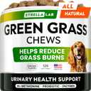 STRELLALAB Dog Pee Grass Helper - Dog Urine Neutralizer for Grass Burn Spots - Grass Treatment for Dog Urine - Dog Pee Lawn Repair Treats with Probiotics - Made in USA - 120 Chews