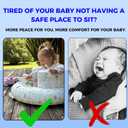 Inflatable Baby Seat and Floor Chair, Sit Me Up for Infants 648 Months, Infant Support Seat, Color Your Own Animal,Print Inflatable Chair