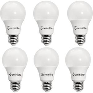 A19 LED Light Bulbs 60 Watt Equivalent, E26 Base 6500K Daylight White Standard Light Bulbs, 10W 1000 Lumen, Energy Efficient Non-Dimmable, Pack of 6