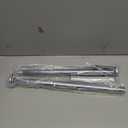 AmazerBath Spring Tension Shower Curtain Rod, 31-46.5 Inches Heavy Duty Tension Rod Rust Proof Bathroom Curtain Rod, Adjustable No Drill Easy Segmented Installation, Chrome