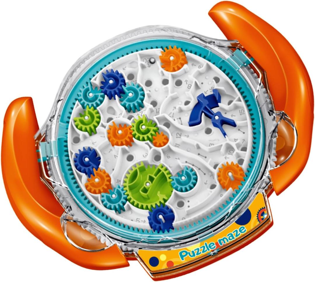 JRD&BS WINL The Ultimate Mind Puzzles for Ages 8-10 Challenge 3D Maze Game Brain Teaser Puzzles Toys for Children Teens and Adult Fun Travel Game for Kids Toys Labyrinth Game Marble Maze (Orange)
