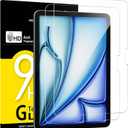 NEW'C 2 Pack Designed for iPad Air 2025 11 inches (M3), iPad Air 2024 11 inches (M2) Screen Protector Tempered Glass, Bubble Free, Ultra Resistant