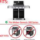 Charbrofire 7566 Replacement Griddle for Weber Genesis 300 Series Weber Cast Iron Griddle Genesis E-310 E-320 E-330 S-310 S-320 S-330 EP-310 EP-320 EP-330 CEP-310 CEP-330 ESP-310