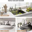 Faucet Mat for Kitchen Sink, 23.6" Diatomite Stone Drying Mat For Kitchen Counter, Prevents Moisture, Super Absorbent, Quick Drying Sink Splash Guard for Bathroom (Light Gray)