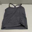 MathCat Workout Tank Tops for Women with Built in Bra, Sleeveless Gym Tops Seamless Racerback Athletic Yoga Shirts (Small, Carbongrey)