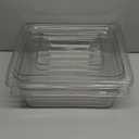 Bekith 2 Pack Clear Polycarbonate Food Pans with Lids, Half Size 4 Inch Deep, Stackable Plastic Food Pans for Commercial Kitchen Restaurant Food Prep, Freezer-Safe