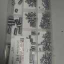 300Pcs Metric Set Screws Assortment Kit, 24 Sizes - M3 M4 M5 M6 M8 Set Screw, 3mm-16mm Lengths, Stainless Steel Internal Hex Drive Grub-Point Screw for Door Knob, Faucets and Light Fixture