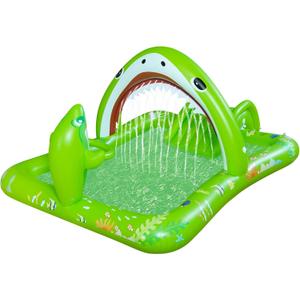 Onory Inflatable Kiddie Pool Inflatable Play Center Kids Toddler Pool with Water Slide, Water Sprayers Toddler Pool with Play Ball Hoop Thickened Swimming Pool for Backyard