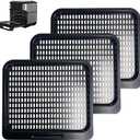 3 Pcs Cooking Trays for Instant Vortex Plus 10 Quart, Nonstick Replacement Mesh Cooking Rack for Power XL Chefman Innsky CROWNFUL 10.6 Quart Air Fryer Oven