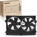 A-Premium Engine Radiator Cooling Fan Assembly Compatible with Select Chrysler Models - Pacifica 2004 2005 2006 2007 2008 - Replace # 5102428AA, 5102429AA