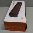 Rythflo 60W Bluetooth Sound Bar, 16 inch Compact TV Soundbar with Remote, 8 Flame Light Modes, Optical/ARC/AUX/RCA Connections, Wall-Mountable Home Theater Speaker for TV, PC, Projector, Gaming