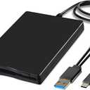 Dainty Floppy Disk Reader Plug and Play External Floppy Disk Reader USB 3.5-inch USB Floppy Disk Reader 1.44 MB FDD Portable Floppy Disk for PC Windows/XP / 7/8/10/11