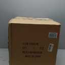 Ceramic Kiln Changed Glaze Table Lamp, 16 x 16 x 23 Inch Ceramic Base with Black Shade, Kiln Change Glaze