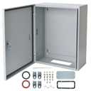 Waterproof Electrical Enclosure 16 x 16 x 6'', Outdoor Electrical Box Weatherproof, Electrical Junction Box with Reinforced Lock (Grey)
