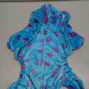 Dinosaur Dog Clothes for Small Dog Girl Boy,Fleece Winter Puppy Hoodies with Leash Ring,Cold Weather Coat for Cat,Funny Dog Dinosaur Costume for Christmas Halloween. (Blue-2, Large)