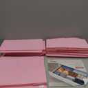 Criusia Drawer Organizer Clothes, 10 Pack Dresser Organizer for Baby Clothes, Underwear, Sock- Foldable Closet Organization and Storage Dividers Bins for Nursery, Bedroom (Pink)