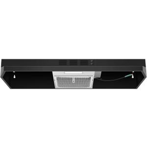 SNDOAS Black Range Hood 36 inch, Ductless Under Cabinet Range Hood Included Carbon Sponge Filter, Ducted Optional, Kitchen Hood 36 inch with 2 Vents, 2 Speeds, Hard Wired Stove Vent