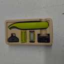 Philips Norelco OneBlade 360 Hybrid Face + Body, Electric Beard Trimmer, Shaver and Body Groomer, with 360 Blade Technology, 1x 360 Blade for Face, 5in1 Adjustable Comb, 1x Body Kit, Model QP2834/70 (OneBlade 360 Face + Body, Black/Lime Green)