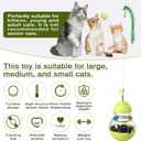 TLKNG Cat Toy for Indoor Cats Wobble Treat Dispenser Ball Kitten Food Dispenser & Puzzle Feeder Balls & Enrichment Toys & Mental Stimulation Interactive Brain Game