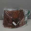 Lanpn Metal Christmas Tree Collar 20 inch, Christmas Tree Ring Collar for Small Mini Pencil Xmas Stand Cover Real Artificial Trees Indoor Outdoor Decoration (Bronze, Diamond)