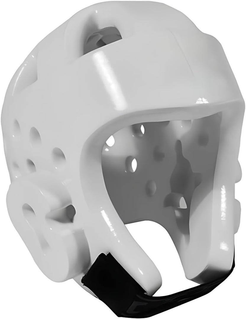 Kids & Adults Taekwondo Karate Headgear MMA Martial Arts Helmet, Soft Head Gear for Martial Art Grappling Muay Thai Kickboxing Taekwondo (Small, WHITE)