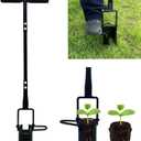 Bulb Planter Tool Long Handle Bulb Planting Tool with Serrated Base Proplugger Garden Hole Digger for Plants Flower Seedling Transplanter Bulb Planters for Iris, Daffodils,Tulip Planter