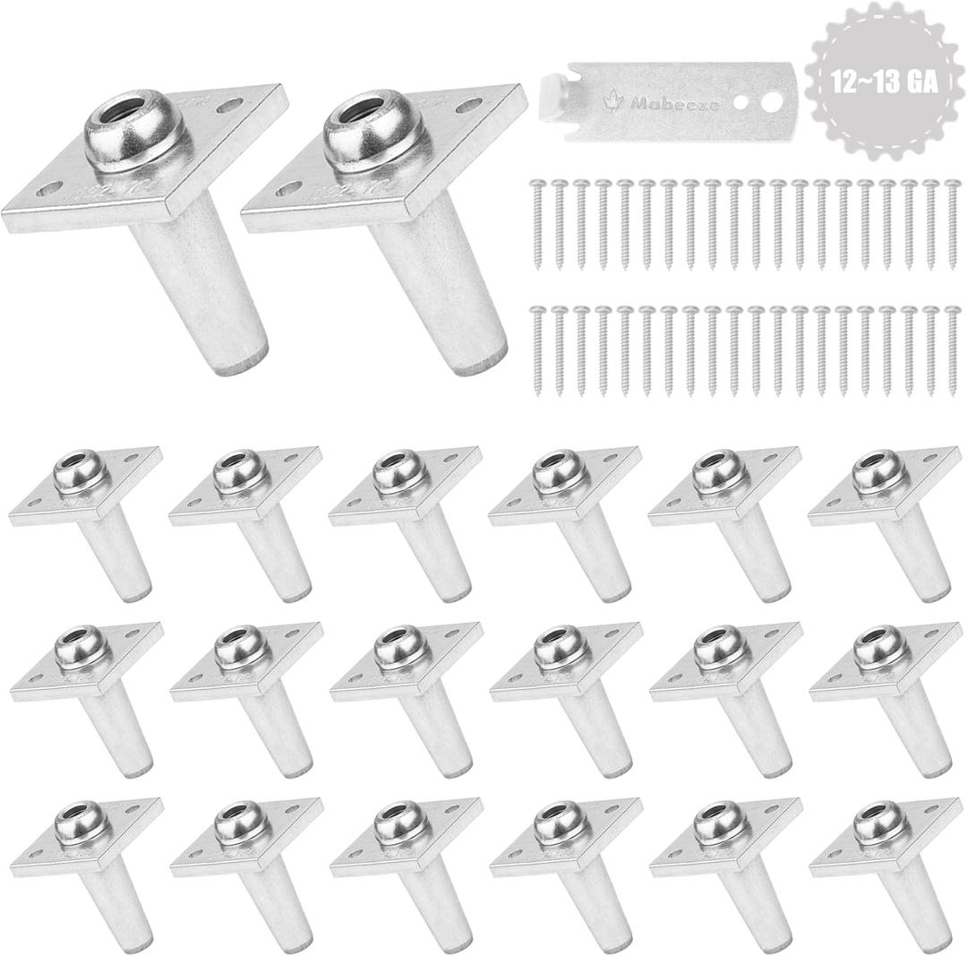Mabeeze One-Way Anchor Vise for Grape Trellis  20 Pack Heavy-Duty Wire Tightener for 12-13 Gauge with Screws  Secure Vineyard, Arbor, and Fence Tensioning