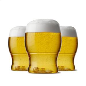 TOSSWARE POP 12oz Pint Jr SET OF 48, Premium Quality, Recyclable, Unbreakable & Crystal Clear Plastic Beer Glasses, 48 Count (Pack of 1)