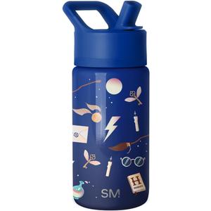 Simple Modern Kids Summit Water Bottle with Straw Lid | Harry Potter 14oz Stainless Steel Cup Insulated Tumbler for Boys, Girls, School | Magical Mashup