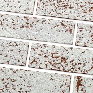 100 Whitewash Red Faux Brick Wall Tiles, 3D Thin Brick Veneers for Bedroom, Bathroom, Kitchen, Fireplace and Fence Wall Panels (14.2 sq ft)