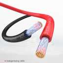 NAOEVO 8 Gauge Marine Wire, 8 AWG Tinned Copper PVC Marine Grade Wire, IP68 Waterproof/Corrosion-Resistant Electrical Cable for Boat, RV, Automotive, Solar, Trolling Motor (15 ft Black + 15 ft Red)