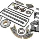 DEEGOOLY Timing Chain Tensioner Kit Timing Chain Kit Compatible with Touareg S5 A8 S8 Q7 4.2L 5.2L FSI V8 V10 DOHC BAR BVJ BSM BUJ CAUA Replace# 079109217R, 079109218R
