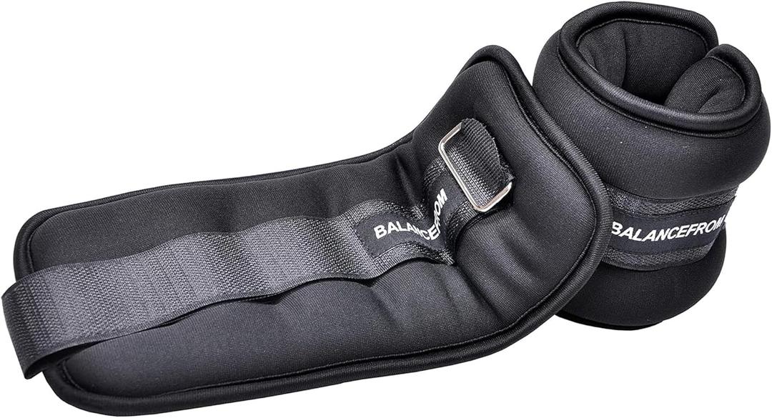 Fitvids Fully Adjustable Ankle Wrist Arm Leg Weights, 1-20LBS, Multiple Options