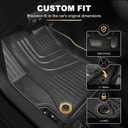AOMSAZTO Car Floor Mats for Toyota Corolla Sedan 2020-2026,Heavy Duty TPE All Weather Automotive Floor Mats,1st & 2nd Row Full Set Rubber Floor Liners, Anti Skid Car Mats(not fit for Hatchback)-Black