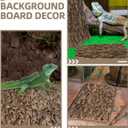 Kisangel Reptile Terrarium Bark Decor Natural Tree Bark Background 11.8 Inch Reusable Terrarium Accessory for Gecko Lizard Spider Enclosures