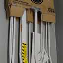 Regalo Safety 29-49" Easy Step Extra Wide Baby Gate for Doorways & Bottom of Stairs, Pressure Mounted Safety Gate with Door for Babies, Toddlers & Pets, White