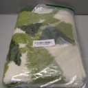 Tiita Indoor Doormat, Front Back Door Mat, Machine Washable Soft Bathroom Floor Mat for Entrance, 18x20 Inch Bathroom Rugs, Green Leaves